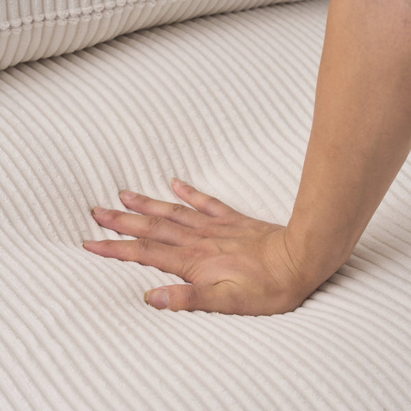 English Elm Boneless U-Shaped Modular Cloud Couch Sofa – Plush Corduroy Sleeper With No Assembly Needed! W3401S00005