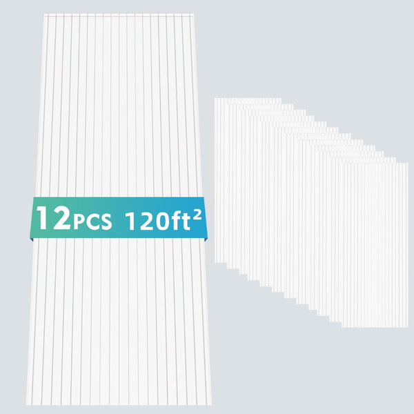 English Elm 5' 5 Ft Twin Wall Polycarbonate Greenhouse Panels 12 Pack Uv Blocking Insulated Sheets W3213P460544
