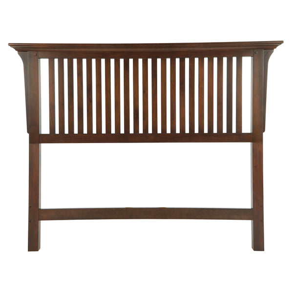 OSP Home Furnishings Modern Mission Queen Headboard Vintage Oak