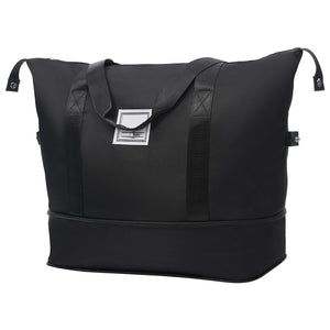 English Elm Luggage 5 Piece Hardside Abs Set with Front Access Carry on and Tsa Spinner Wheels Black N732P391579B