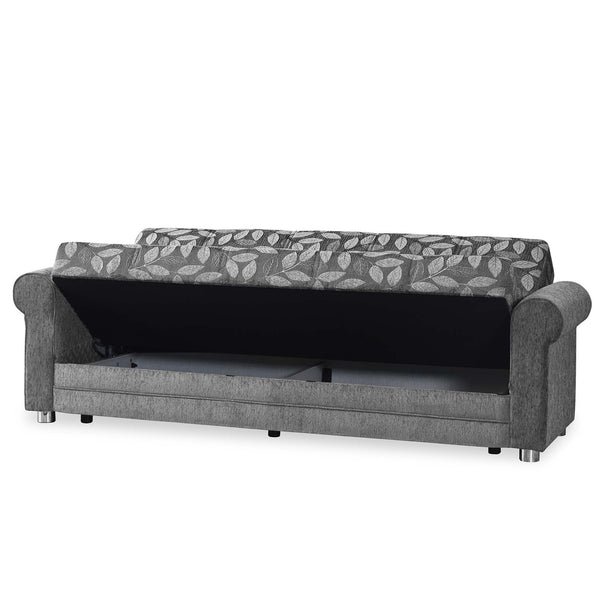 English Elm PrimeNest Grandera Collection Upholstered Convertible Sofabed with Storage, Chenille Upholstery, 74.8" Sleeper Grey Mix B030P286477