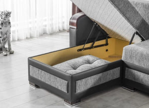 English Elm Primenest Azura Convertible Sectional Sofa With Storage - Modern, Comfortable, And Space-Saving Design B030P305118-GIGA