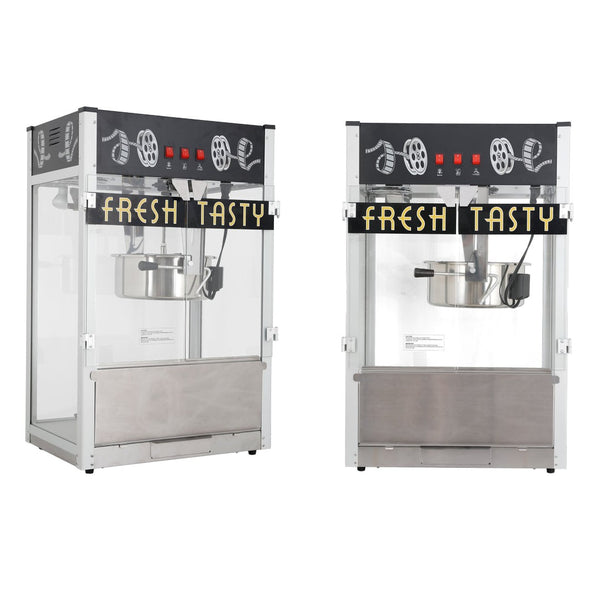 English Elm Commercial Retro Cinema Popcorn Machine 30 Oz Kettle 1650w for Parties and Theater Black W2841P337591