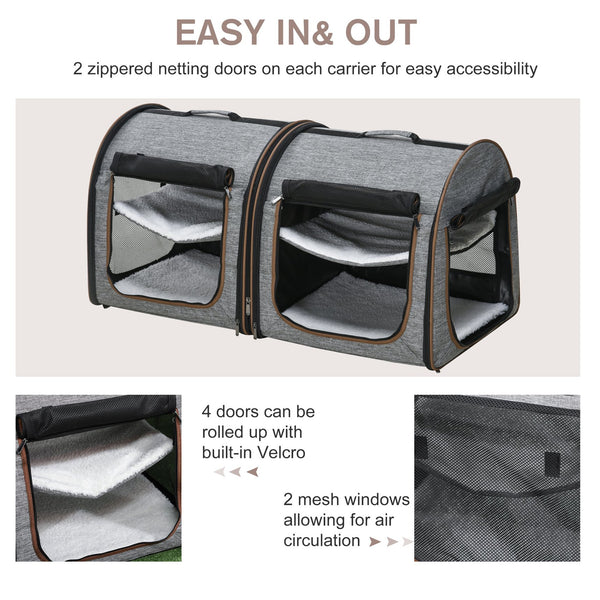 English Elm PawHut Elevated Cooling Dog Cot 36" x 30" Lightweight Breathable Mesh Bed, 7" Raised Comfort for Pets Gray W2225P173812