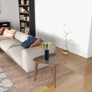 English Elm Ashcroft Furniture - New Modern Stylish Desk Lamp - Compact Gold & White Drum Shade, Easy Setup For Home Or Office Use B183P315116