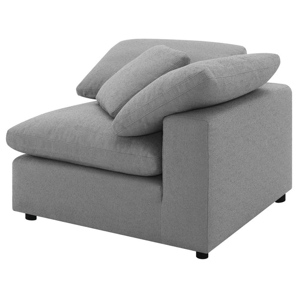 English Elm Segoura Five Piece Bouclé Modular Sectional Soft Low Profile Living Room Sofa B062S01653