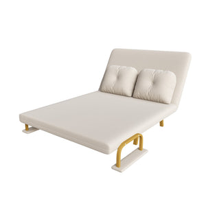 English Elm 46" Wide Corduroy Sleeper Sofa Bed Convertible Folding Chair for Two with Adjustable Backrest W2700P431033