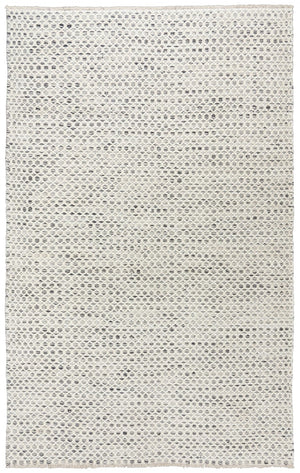 Alora Decor Monarch Hand-Woven Wool Rug In Gray Ivory Basket-Weave With Fringe — Soft, Durable, Artisanal Comfort 7'6" x 9'6" 01501510100337696