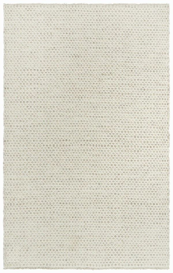 Alora Decor Monarch Hand-Woven 100% Wool Beige Basket-Weave Rug With Fringe — Casual, Durable, Soft Underfoot 8'6" x 11'6" 01501510300048611