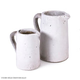 Distressed White Jug (015654 A25A) Zentique