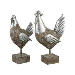 Avery Hill Chicken - Set of 2 Aged Hickory 015717 Elk Home