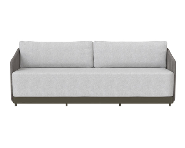 Sunpan Allariz Sofa - Modern Outdoor Elegance with Weather-Resistant Frame and Eco-Friendly Comfort Warm / Gracebay Light Grey