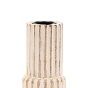 English Elm Decorative Wooden Centerpiece Candle Holder – Elegant Walnut Design For Cozy Ambiance & Events P1 B346P336840-GIGA