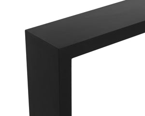 Sunpan Axle Console Table - Modern Concrete Design Perfect For Small Spaces With Chic Clean Lines Black Concrete 111918