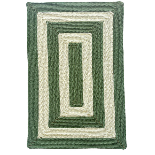 Capel Rugs Timeless Striped Rug - Versatile Indoor/Outdoor Décor For Modern Living Spaces And Patios Avocado, White 100% Polypropylene 0160qs11041404270