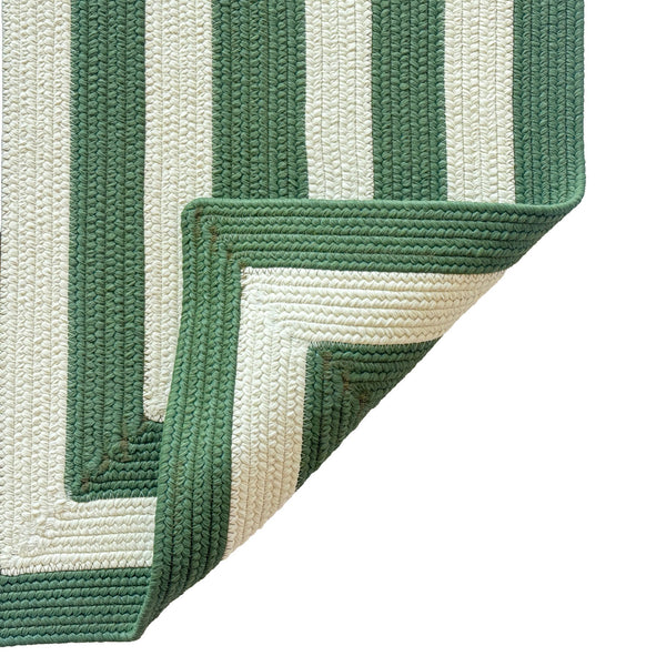 Capel Rugs Timeless Striped Rug - Versatile Indoor/Outdoor Décor For Modern Living Spaces And Patios Avocado, White 100% Polypropylene 0160qs11041404270