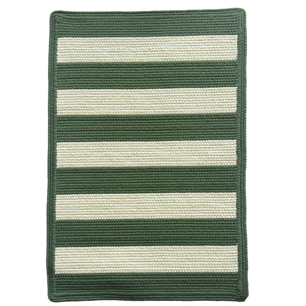 Capel Rugs Timeless Striped Rug - Versatile Indoor/Outdoor Décor For Modern Living Spaces And Patios Avocado, White 100% Polypropylene 0160xs08001100270