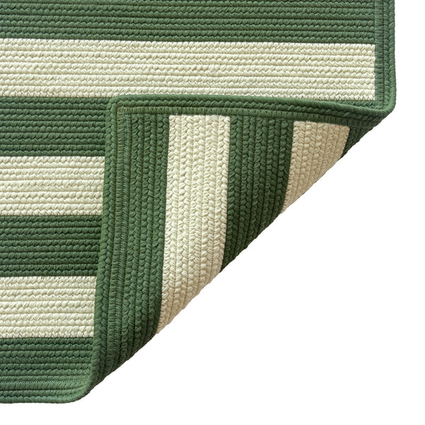 Capel Rugs Timeless Striped Rug - Versatile Indoor/Outdoor Décor For Modern Living Spaces And Patios Avocado, White 100% Polypropylene 0160xs00270900270