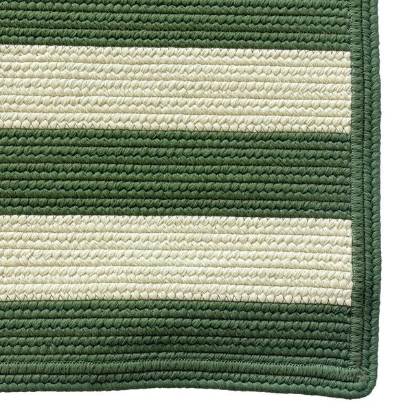 Capel Rugs Timeless Striped Rug - Versatile Indoor/Outdoor Décor For Modern Living Spaces And Patios Avocado, White 100% Polypropylene 0160xs08001100270