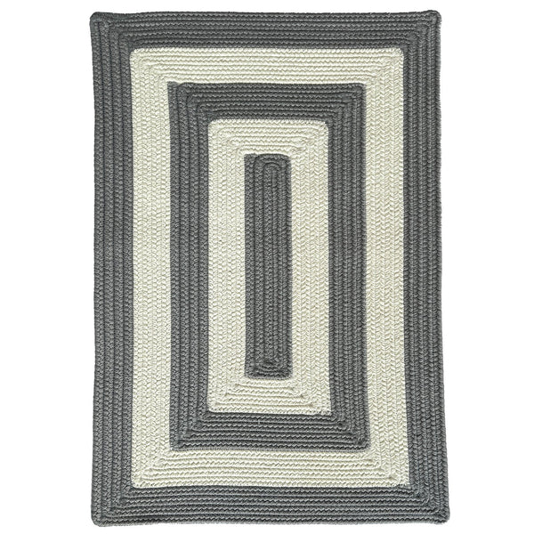 Capel Rugs Timeless Striped Rug - Versatile Indoor/Outdoor Décor For Modern Living Spaces And Patios Gray, White 100% Polypropylene 0160qs00270900330