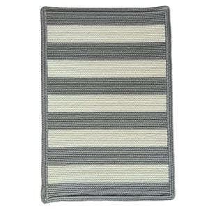 Capel Rugs Timeless Striped Rug - Versatile Indoor/Outdoor Décor For Modern Living Spaces And Patios Gray, White 100% Polypropylene 0160xs07000900330