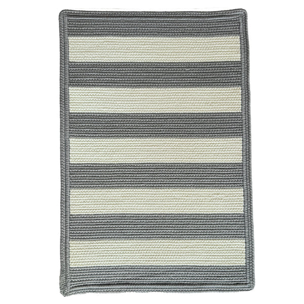 Capel Rugs Timeless Striped Rug - Versatile Indoor/Outdoor Décor For Modern Living Spaces And Patios Gray, White 100% Polypropylene 0160xs08001100330