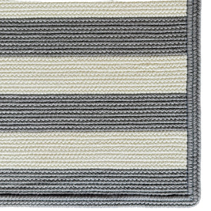 Capel Rugs Timeless Striped Rug - Versatile Indoor/Outdoor Décor For Modern Living Spaces And Patios Gray, White 100% Polypropylene 0160xs07000900330