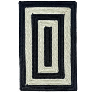 Capel Rugs Timeless Striped Rug - Versatile Indoor/Outdoor Décor For Modern Living Spaces And Patios Black, White 100% Polypropylene 0160qs00360036350