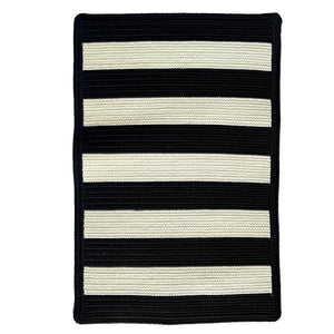 Capel Rugs Timeless Striped Rug - Versatile Indoor/Outdoor Décor For Modern Living Spaces And Patios Black, White 100% Polypropylene 0160xs00200030350