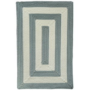 Capel Rugs Timeless Striped Rug - Versatile Indoor/Outdoor Décor For Modern Living Spaces And Patios Spa Blue, White 100% Polypropylene 0160qs04000600400