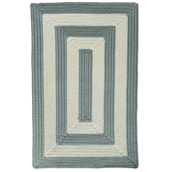 Capel Rugs Timeless Striped Rug - Versatile Indoor/Outdoor Décor For Modern Living Spaces And Patios Spa Blue, White 100% Polypropylene 0160qs04000600400