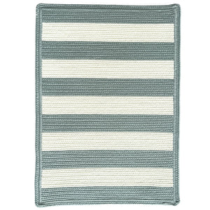 Capel Rugs Timeless Striped Rug - Versatile Indoor/Outdoor Décor For Modern Living Spaces And Patios Spa Blue, White 100% Polypropylene 0160xs00270048400
