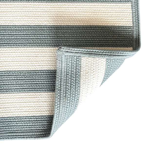 Capel Rugs Timeless Striped Rug - Versatile Indoor/Outdoor Décor For Modern Living Spaces And Patios Spa Blue, White 100% Polypropylene 0160xs00270048400