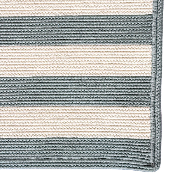 Capel Rugs Timeless Striped Rug - Versatile Indoor/Outdoor Décor For Modern Living Spaces And Patios Spa Blue, White 100% Polypropylene 0160xs04000600400
