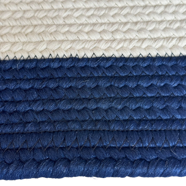 Capel Rugs Timeless Striped Rug - Versatile Indoor/Outdoor Décor For Modern Living Spaces And Patios Navy, White 100% Polypropylene 0160qs05060506480