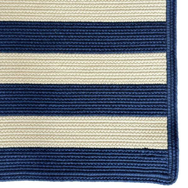 Capel Rugs Timeless Striped Rug - Versatile Indoor/Outdoor Décor For Modern Living Spaces And Patios Navy, White 100% Polypropylene 0160xs11041404480