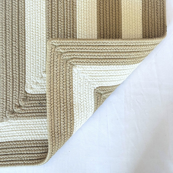 Capel Rugs Timeless Striped Rug - Versatile Indoor/Outdoor Décor For Modern Living Spaces And Patios Camel, White 100% Polypropylene 0160qs00200030700