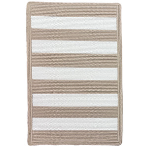 Capel Rugs Timeless Striped Rug - Versatile Indoor/Outdoor Décor For Modern Living Spaces And Patios Camel, White 100% Polypropylene 0160xs09021302700