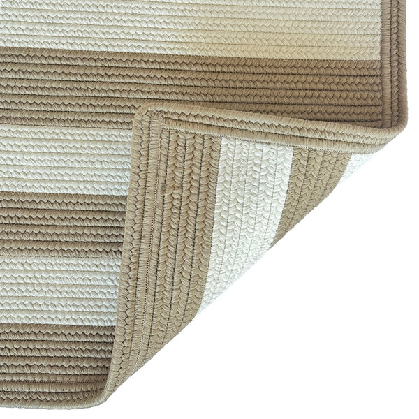 Capel Rugs Timeless Striped Rug - Versatile Indoor/Outdoor Décor For Modern Living Spaces And Patios Camel, White 100% Polypropylene 0160xs00270048700