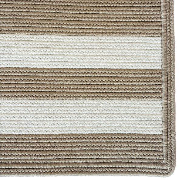 Capel Rugs Timeless Striped Rug - Versatile Indoor/Outdoor Décor For Modern Living Spaces And Patios Camel, White 100% Polypropylene 0160xs04000600700