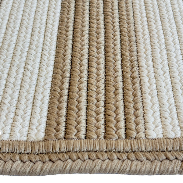 Capel Rugs Timeless Striped Rug - Versatile Indoor/Outdoor Décor For Modern Living Spaces And Patios Camel, White 100% Polypropylene 0160xs09021302700