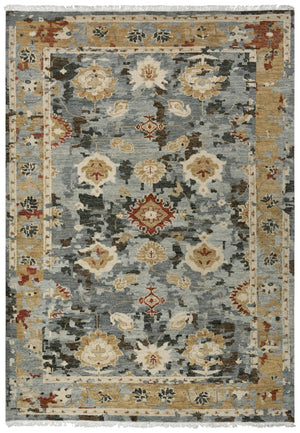 Alora Decor Abby Hand-Knotted Wool Rug With Persian Palace Motifs, Hand-Spun Nz Wool, Soft Lustrous Patina 9' x 12' 016016101DR000912