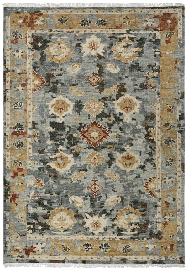 Alora Decor Abby Hand-Knotted Wool Rug With Persian Palace Motifs, Hand-Spun Nz Wool, Soft Lustrous Patina 9' x 12' 016016101DR000912