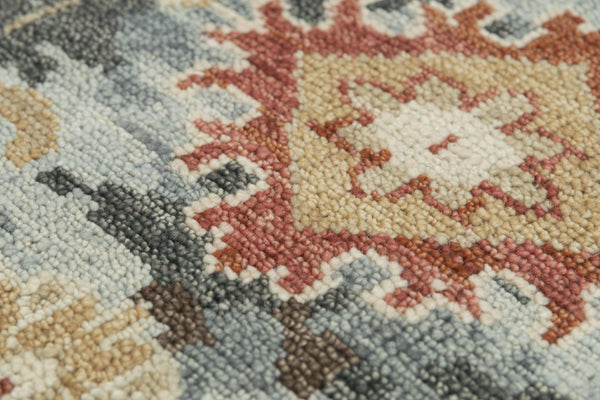 Alora Decor Abby Hand-Knotted Wool Rug With Persian Palace Motifs, Hand-Spun Nz Wool, Soft Lustrous Patina 9' x 12' 016016101DR000912