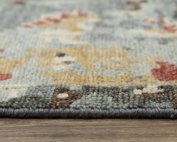 Alora Decor Abby Hand-Knotted Wool Rug With Persian Palace Motifs, Hand-Spun Nz Wool, Soft Lustrous Patina 9' x 12' 016016101DR000912