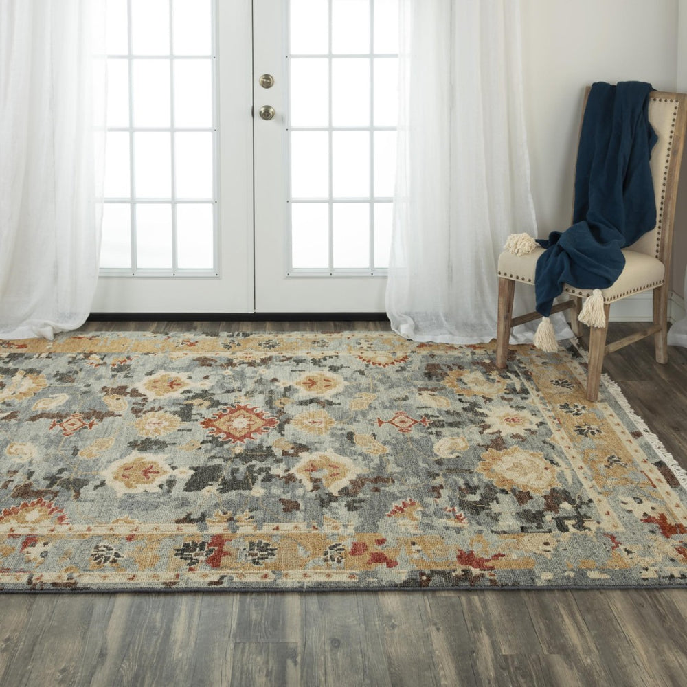 Alora Decor Abby Hand-Knotted Wool Rug With Persian Palace Motifs, Hand-Spun Nz Wool, Soft Lustrous Patina 9' x 12' 016016101DR000912