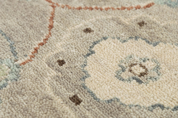 Alora Decor Abby Hand-Spun New Zealand Wool Rug — Hand-Knotted Traditional Floral Design, Plush Low Pile Elegance 9' x 12' 01601610300430912