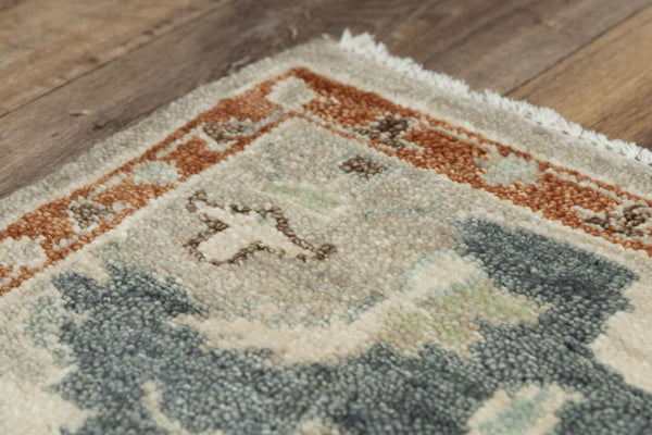 Alora Decor Abby Hand-Spun New Zealand Wool Rug — Hand-Knotted Traditional Floral Design, Plush Low Pile Elegance 9' x 12' 01601610300430912