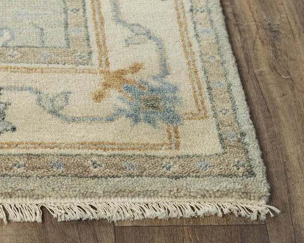 Alora Decor Abby Hand-Knotted Beige Wool Rug With Aged Patina, Hand-Spun New Zealand Wool Comfort And Classic Appeal 10' x 14' 01601610500041014
