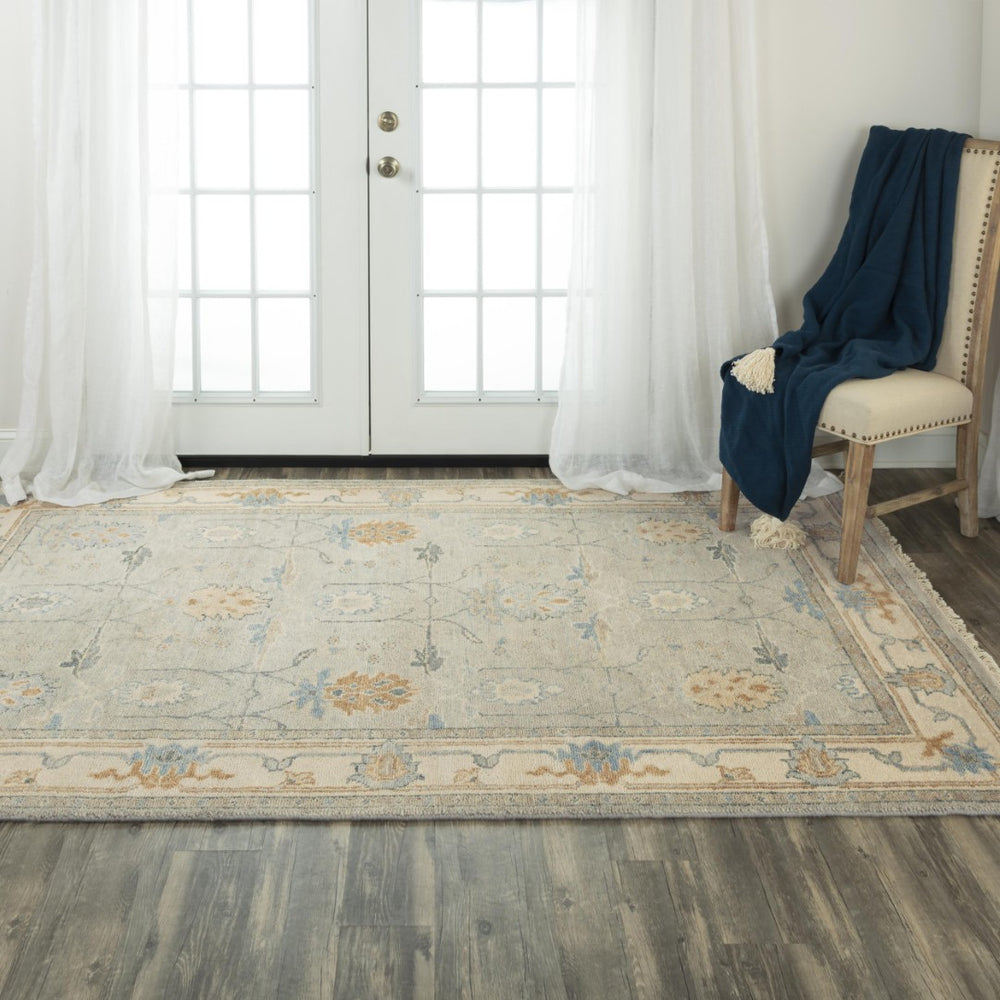 Alora Decor Abby Hand-Knotted Beige Wool Rug With Aged Patina, Hand-Spun New Zealand Wool Comfort And Classic Appeal 10' x 14' 01601610500041014